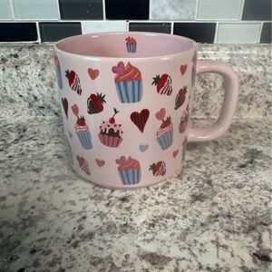 Cute New Chocolate Covered Strawberries & Cupcakes Pink Dessert Coffee Mug